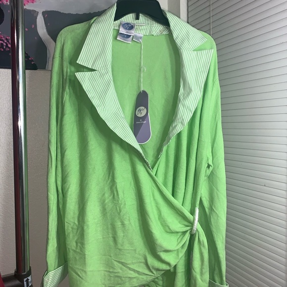 NWT DG2 Diane Gilman long sleeve top - Picture 6 of 7